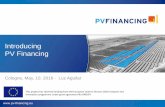 Introducing PV Financing - Solar Bankability · Introducing PV Financing Cologne, May, 10. 2016 - Luz Aguilar ... Solar Power Europe, Allianz climate solutions, Ambiente Italia, FS-UNEP,