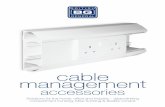 cable management - BG Electrical · • Boxes have generous side and back break outs to aid cable entry/exit • End Cap, Flat Tee, Flat Angles are common for LH/RH trunking ... 6