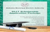 2017 Scholarship Application Package - AMEA · 2017 Scholarship Application Package Complete application should be returned to: Alabama Municipal Electric Authority ... Riviera Utilities