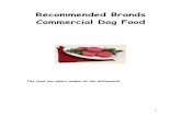 Recommended Brands Commercial Dog Food - Bulldog Healthbulldoghealth.com/53R29Fw/c-recommendedBrands.pdf · 1 Recommended Brands Commercial Dog Food The food you select makes all
