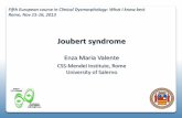 Presentazione di PowerPoint - istituti.unicatt.it · The first description by Dr Marie Joubert in 1969… • Autosomal recessive condition (three affected siblings) • Hypotonia