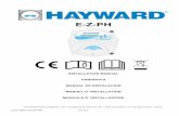 E-Z-PH - Hayward · code 0000137728 hpe rev 5.0 e-z-ph installation manual handbuch manual de instalacion manuel d’ installation manuale d’ installazione hayward pool europe -