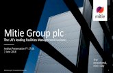 Mitie Group plc relations... · Mitie Group plc | The exceptional, every day This announcement contains forward-looking statements. Such statements do not relate strictly to historical