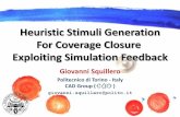 Heuristic Stimuli Generation For Coverage Closure ... · giovanni.squillero@polito.it. GOAL • To propose a methodology for coverage-directed stimuli generation based on simulation