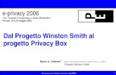 Dal Progetto Winston Smith al progetto Privacy Boxurna.winstonsmith.org/materiali/2006/atti/e-privacy_2006_Calamari... · riscrivere la storia e condizionare il pensiero della gente