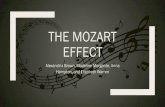 THE MOZART EFFECT - people.uncw.edupeople.uncw.edu/noeln/documents/2018MozartPresentation.pdf · after listening to music by Mozart (Rausher, Shaw, & Ky, 1993, 1995) ... In Experiment