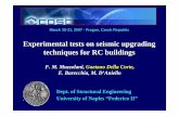 Experimental tests on seismic upgrading techniques for RC ...fire.fsv.cvut.cz/COST_C26_Prague/07-03-30_31/2-09 Della Corte.pdf · Experimental tests on seismic upgrading techniques