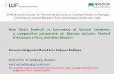 New! Music! Fes+vals! as! Laboratory! of! Musical! Crea ... · New Music Festivals as laboratory of musical creativity: a comparative perspective on Warsaw Autumn, Festival d’Automne