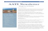 AATI Newsletter - University of Toronto · AATI Newsletter Message from the President Dear AATI Members: AATI elections allow our Association to integrate new members into ... Luisa