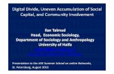 Digital Divide, Uneven Accumulation of Social Capital, and … lecture 2.pdf · Digital Divide, Uneven Accumulation of Social Capital, and Community Involvement Ilan Talmud Head,