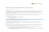 Principles of Machine Learning - GitHub · Principles of Machine Learning Lab 6 – Unsupervised Learning Overview In this lab, you will use Azure Machine Learning to build unsupervised