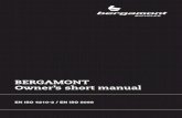BERGAMONT Owner’s short manual · 06 short manual | owner`s manual 2016 owner`s manual 2016 | short manual 07 english some notes on this bergamont short manual.08 english safety
