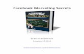Facebook Marketing Secrets - Yolaearnfromhome2u.yolasite.com/resources/Facebook-Marketing-Secrets.pdf · IMPORTANT NOTE: This ebook is aimed at intermediate Facebook marketers, meaning
