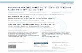 MANAGEMENT SYSTEM CERTIFICATE - NUOVA R.F.M ISO 14001 SCAD2020.pdf · La validità del presente Certificato è subordinata al rispetto delle condizioni contenute nel Contratto di