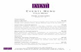 Eventi Menu - Restaurant Menus Online : Restaurants ... · Spinach, candied pecans, dried cranberries, Parrano cheese, maple vinaigrette For Assistance Call 651-224-8419 Customer