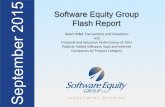 Software Equity Group Flash Report - Business Strategy for ...sandhill.com/wp-content/files_mf/09_2015_monthly_flash_sandhill.pdf · Software Equity Group LLC may have an interest