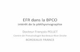EFR dans la BPCO - afvp.info · For the diagnosis and assessment of COPD, spirometry is the gold standard GOLD, 2009  Pas de diagnostic de BPCO sans mesure du souffle