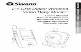 Swann MicroCam 3.3™ Wireless Camera Manualstatic.highspeedbackbone.net/pdf/Swann%20MicroCam%203.3%E2%84%A2... · / Alimentazione Loading the ... o image would be displayed on the