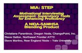 MIA: STEP - NIDA CTN Dissemination Library Home Pagectndisseminationlibrary.org/PDF/281.pdf · MIA:STEP Overview 1. Briefing materials 2. Summary of the MI Assessment intervention