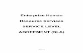 Enterprise Human Resource Services SERVICE LEVEL AGREEMENT ... - Service Level... · One of the key responsibilities assigned to CUBs is the approval of Service Level Agreement (SLA)