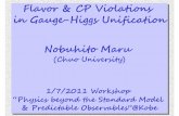 Flavor & CP Violations in Gauge-Higgs Unification Nobuhito ...lim/0107-04Maru.pdf · in Gauge-Higgs Unification Nobuhito Maru ... Flavor & CP Violations in Gauge-Higgs Unification