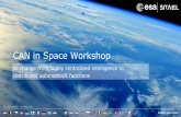 CAN in Space Workshop - SITAEL | Space, Science ... · ESA UNCLASSIFIED –For Official Use ESA UNCLASSIFIED - For Official Use to change from highly centralized intelligence to distributed