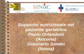 Supporto nutrizionale nel paziente geriatrico - sigg.it · Risk of malnutrition increases with advancing age * and is associated with inadequate dietary intake (1) and increasingly