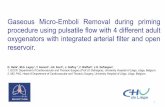 Gaseous Micro-Emboli Removal during priming procedure using … Oct 2016.pdf · Gaseous Micro-Emboli Removal during priming procedure using pulsatile flow with 4 different adult oxygenators