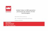 Marelli - Added Value to MM operation processes by means ... · Added Value to MM operation processes by means of new technologies WaterIDEAS 2016 Conference H20 – XIII Mostra Internazionale