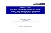 OICA Round Table “The World Auto Industry: Situation and ... · OICA Round Table “The World Auto Industry: Situation and Trends” Subject 1-Global Markets: Situation and Forecasts