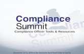 Compliance Officer Tools & Resourcesdealercompliancesummit.com/.../2014/John-Vecchioni-Presentation.pdf · November 10-11, 2014 at the Seminole Hard Rock Hotel & Casino Compliance