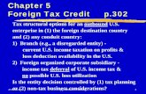 Foreign Tax Credit - Houston, Texas · Foreign Tax Credit p.302 Tax structural options for an outbound U.S. enterprise in (1) the foreign destination country ... & § 909 (next slide).