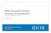 BMO Financial Group Investor Presentation 2018 Analyst... · collective allowance for credit losses, restructuring costs and revaluation of U.S. net deferred tax asset as a result
