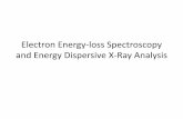 Electron Energy-loss Spectroscopy and Energy Dispersive X ... · Nano-Analysis Techniques • Inner-shell ionization – an emission of characteristic x-ray quanta or Auger electrons