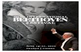2020 international BEETHOVEN festival - ctscentral.net · The 2020 International Beethoven Festival PROGRAM OVERVIEW The 2020 International Beethoven Festival celebrates the 250th