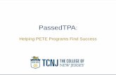 Title: Palatino, TCNJ Blue - shape.mosaic-mobile.net fileAbout Our Program Physical & Health Education Dual Certification edTPA required starting 2017 (non-consequential)/2018 Consequential
