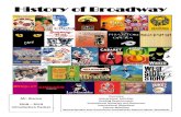 History of Broadway - sbrhsmusic.files.wordpress.com · 34. Video: Mamma Mia! (2008: Universal Pictures) 35. Audio: Miss Saigon (1990: Geffen Records) 36. Video: The Making of Miss