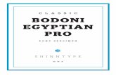 C L A S S I C BODONI EGYPTIAN PRO - — Shinntypeshinntype.com/wp-content/uploads/files/pdf/Bodoni_Egyptian.pdf · The classic personality of Bodoni Egyptian is attested by its two-storey