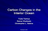 Carbon Changes in the Interior Ocean - uni-kiel.deeprints.uni-kiel.de/12464/1/Tanhua_presentation.pdf · The Anthropogenic Perturbation Khatiwala et al., 2009 The ocean has absorbed