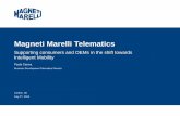 Magneti Marelli Telematics - Frost & Sullivan · Paola Carrea Magneti Marelli Telematics Supporting consumers and OEMs in the shift towards Intelligent Mobility Business Development