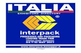 EXHIBITORS’ DIRECTORY - Italy exhibitors catalogue · 3 3 A / C Exhibitors Arca Etichette Spa 12E41 Arcoplastica Srl 7.1B25 Arol Spa 8aC79 Atlanta Stretch Spa 12F37 Autoadesivi