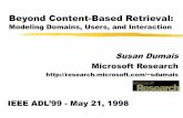 Beyond Content-Based Retrieval - microsoft.com filecontent-matching … of couse page/site popularity  page quality