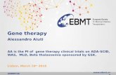 Presentazione di PowerPoint - ebmt.org Therapy... · TIGET clinical trial office (TCTO) S. Zancan (coordinator) L. Castagnaro (QA) M. Casiraghi G. Antonioli S. Darin M. Facchini S.