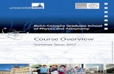 Bonn-Cologne Graduate School of Physics and Astronomy · Bonn-Cologne Graduate School of Physics and Astronomy. ... 6957 Seminar on Cosmology and Selected Problems ... Bonn-Cologne