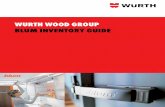 WURTH WOOD GROUP BlUm InvenTORy GUIDe · • Use of Blum PlateMate recommended description height box qty item no. center mount 3mm 500 175l603021 • Steel, zinc die-cast and nickel-plated