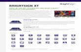 BRIGHTSIGN XT · o˚ er Gigabit Ethernet, and XT is the only product line o˚ ering 4K full resolution graphics, ... $550 Includes all the features BrightSign XT244, plus serial,
