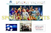 SPORTS & EVENTS - Beverly Vacanze · CHAMPIONS CHAMPIONS .LEAGUE FORMULA ONE- DISTRIBUTOR Guide Restaurant PAPA REX o Beverly. Travel BGVERW