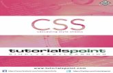 About the Tutorial - WordPress.com · About the Tutorial CSS is used to control the style of a web document in a simple and easy way. CSS stands for Cascading Style Sheets. This tutorial