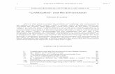 “Codification” and the Environment - I.J.P.L. - Codification... · “Codification” and the Environment Fabrizio Fracchia * ... Contributo alla storia della codificazione, Giappichelli,