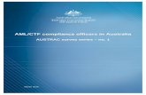 AML/CTF compliance officers in Australia · AUSTRAC survey series – AML/CTF compliance officers in Australia 2 Disclaimer: The information contained in this document is intended